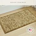 thumbnail image 3 of Maples Rugs Pelham Transitional Vintage Scroll Khaki Washable Entryway Area Rug, 1'8 x 2'10, 3 of 8