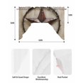 thumbnail image 6 of Farmhouse Vintage Kitchen Swag Valances for Windows, Brown Country Western Star Art Swag Valances Curtains for Living Room, Rod Pocket Window Treatments for Bathroom, Bedroom, Cafe, 56"x36", 6 of 6
