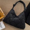thumbnail image 1 of Women Padding Shoulder Bag Soft Cloud Puffer Bag with Zipper Versatile Sling Bag, 1 of 9
