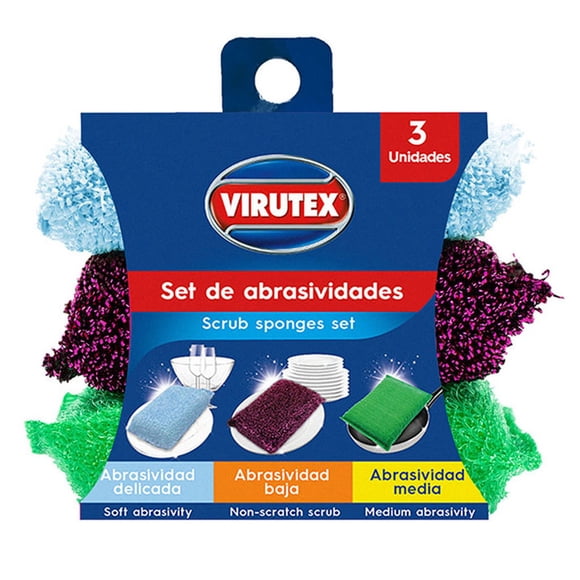 Set Abrasividades Virutex 3 piezas