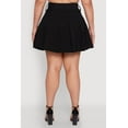thumbnail image 5 of Womens Plus Size High Waist Mini Pleated Skirt with Belt, 5 of 5