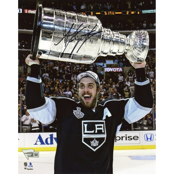 Anze Kopitar Los Angeles Kings Autographed 8" x 10" Raising Cup Photograph - Fanatics Authentic Certified