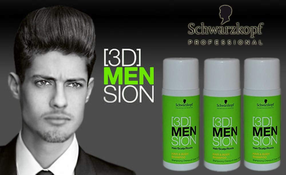 Schwarzkopf Mension Hair & Body Shampoo (3x50ml (Pack of - Walmart.com