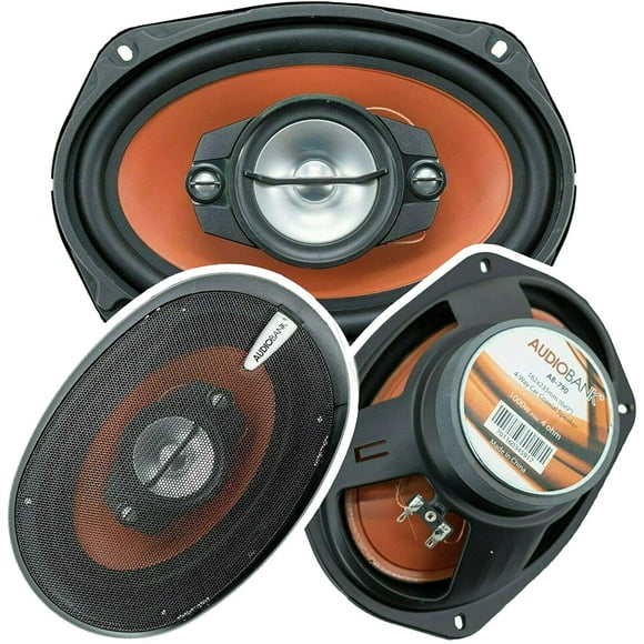 2X Audiobank AB-790 6x9 -Pouces 1000 Watts Puissance de Crête pour la Paire et 300 Watts Puissance Efficace 4 Voies Voiture Audio Stéréo Coaxial