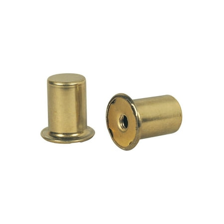 * Two 1” Modern Finials, Brass (6/144)