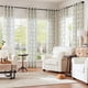 thumbnail image 3 of Cortinas Jinchan, mezcla de lino bohemio, color beige, 214 cm de ancho x 213 cm de largo, 2 paneles, 3 of 9