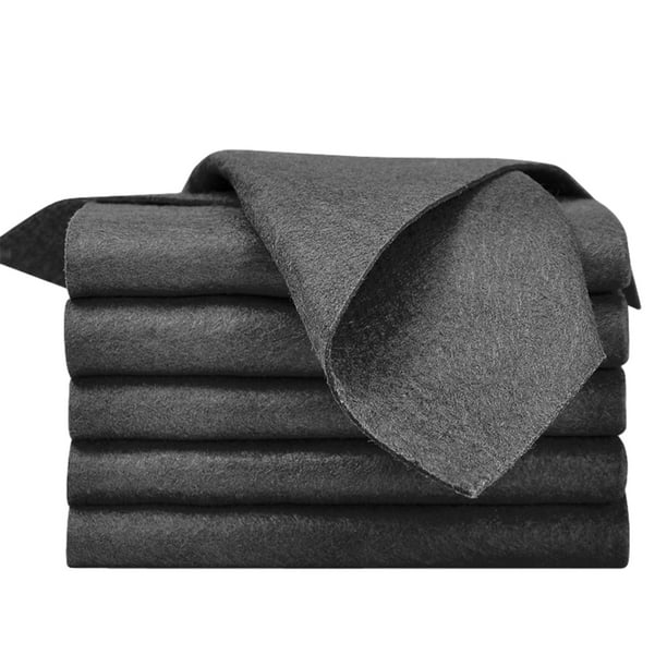 Naiovety Los paños de microfibra de primera absorben y retienen rápidamente el agua para una fácil limpieza. Absorben rápidamente el agua. Suministros de limpieza para el hogar negro