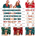 thumbnail image 3 of Goodw7 Family Christmas Sleepwear Set, Satin Button Front Holiday Pajamas with Smooth Soft Fabric for Family Gatherings and Holiday Cards, Womens, 3 of 6