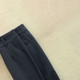 thumbnail image 2 of Summer thin suit pants for women, stretchy and slim-fitting work pants, black cropped pants, 2 of 16