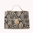 thumbnail image 5 of Bolso bandolera serpentina para mujer Bolsas de hombro con estampado de serpiente de cuero PU cuadrado pequeño, 5 of 5
