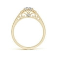thumbnail image 2 of ANGARA Natural Style Cushion Diamond Engagement Ring in 14K Yellow Gold for Women (Size-4mm| Color-I-J| Clarity-I1-I2) | April Birthstone, Anniversary, Jewelry Gift for Women | Natural Diamond Ring, 2 of 8