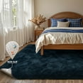 thumbnail image 2 of Alfombra LòutiRoot Home Fluffy Blue 120 x 180 cm para dormitorio, 2 of 7