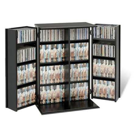 Small Deluxe Media Storage Cabinet With Locking Shaker Doors Small Deluxe Media Storage Cabinet With Locking Shaker Doors