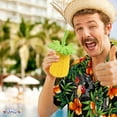 thumbnail image 3 of PMU Hawaiian Luau Party Pineapple Sipper Party Decoration and Tableware Accessory (6/pkg) Pkg/1, 3 of 6