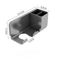 thumbnail image 2 of 1pc Hair Dryer Bracket Free Punching Bathroom Hair Dryer Hanger Bathroom Multi-function Rack Hair Dryer Placement Rack, 2 of 5