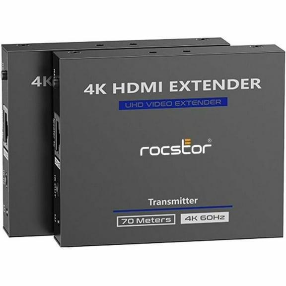Rocstor Y10G001-B1 Truereach 4k@60hz Hdmi Extender Over Cat6/cat6a/cat7 Ethernet Cable - 4k 60hz Up