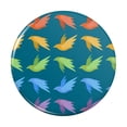 thumbnail image 1 of Flock of Rainbow Birds Flying in Pattern Kitchen Refrigerator Locker Button Magnet, 1 of 5