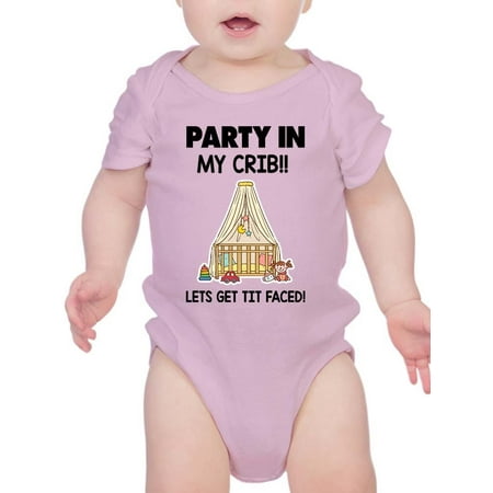 

Party In My Crib Get It Faced Bodysuit Infant -Smartprints Designs 12 Months