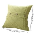Knitting Button Fashion Throw Pillow Cases Cafe Sofa Cushion Cover Home