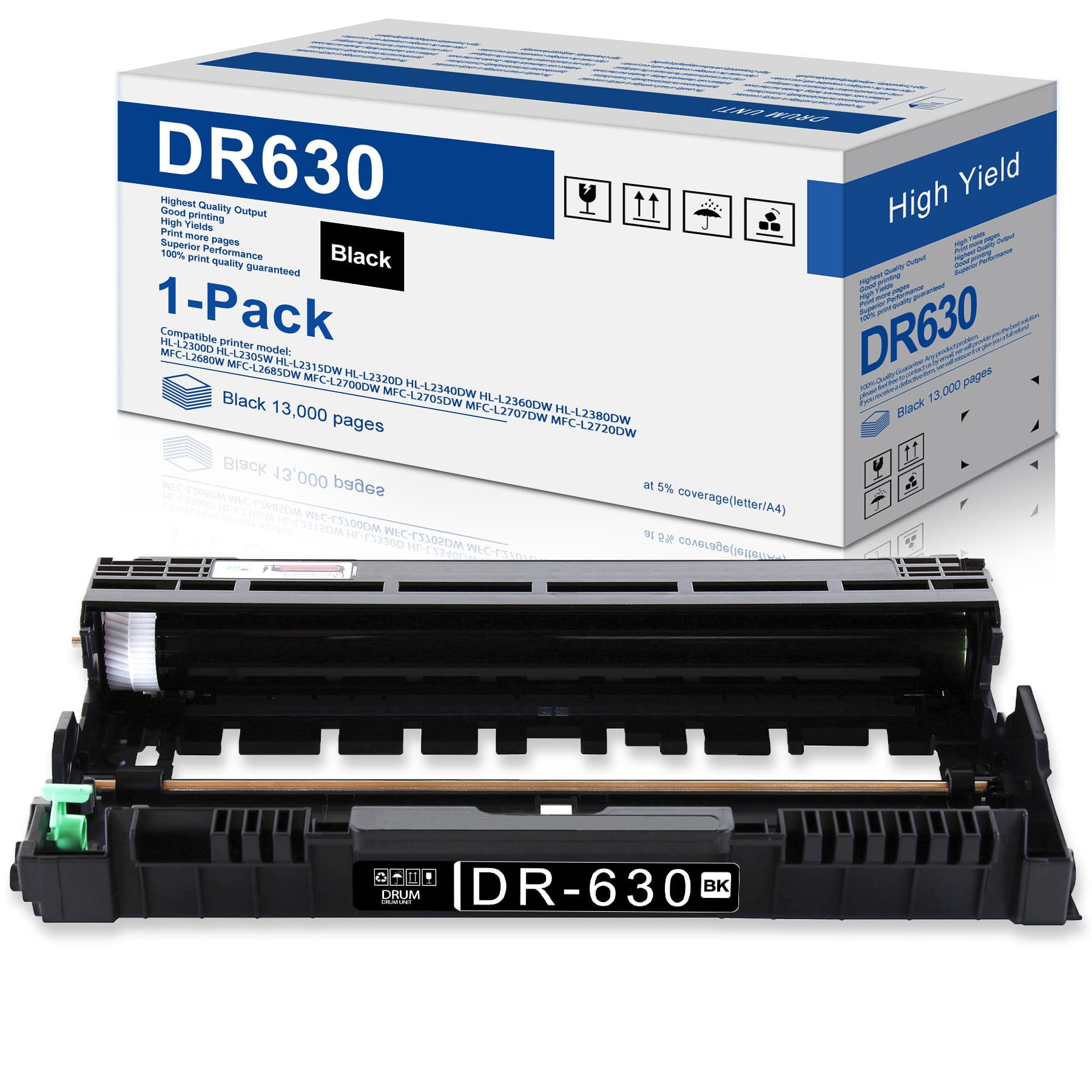 DR 630 Compatible Drum Unit Replacement for Brother DR630 Compatible