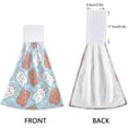 thumbnail image 4 of SKYSONIC 2 PCS Hanging Hand Towels Cute Rabbit and Teddy Bears Hand Dry Towels for Kitchen & Bathroom,Hanging Towel Set with Hanging Loop, 12"x17", 4 of 6