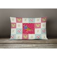 thumbnail image 3 of Carolines Treasures CK5509PW1216 Amadina Love Canvas Fabric Decorative Pillow, Red, 12H x16W, multicolor, 3 of 3