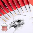 thumbnail image 3 of thinsony Micro Fine Detail Paint Brushes Set for Artist Acrylic Aquarelle 11 Brushes Set Red, 3 of 8