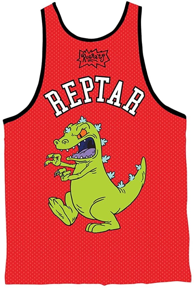 Chuckie & Phil Tanktop Reptar Tommy rugrats Mens Nickelodeon 90s Classic Tank Jersey 