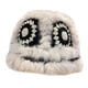 thumbnail image 3 of Sombrero de cubo de invierno, gorro de pescador cálido, tejido a mano único para damas, mujeres, viajes femeninos negro Macarena sombrero de copa, 3 of 6