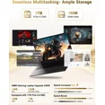 thumbnail image 5 of 15.6" IPS FHD-Gaming-Laptop, AMD Ryzen 7 8745HS 16GB DDR5 RAM 1TB SSD (up to 4.9GHz) Radeon 780M Graphics Business Computer with 100W Type-C Backlit Keyboard, Fingerprint USB-C 4.0, 5 of 9