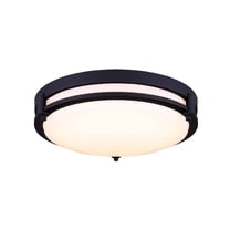 LFM112A13BK-Canarm Inc-Gilda - 19W 1 LED Flush Mount-3.25 Inches Tall and 12.5 Inches Wide-Black Finish