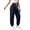 Dark Blue, variant on Endives Cargo Pants For Women Baggy Wide Leg Pant High Waisted Joggers Athletic Trousers Cuffed Pants With Pockets Dark Blue