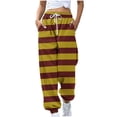 thumbnail image 2 of WXLWZYWL Women's Sweatpants Joggers Elastic High Waisted Drawstring Cinch Bottom Sweatpants Baggy Casual Trouser with Pockets, 2 of 5