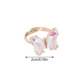 thumbnail image 3 of Anillo HUOGUO Creative Gradient Butterfly Alloy para mujer, 3 of 3
