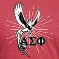 thumbnail image 3 of CafePress - Alpha Sigma Phi Phoenix Black T Shirt - Mens Tri-blend T-Shirt, 3 of 4