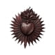 thumbnail image 1 of Adorno de pared de resina con forma de corazón para colgar en la pared, placa decorativa, gran regalo. Marrón, 1 of 9