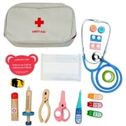 Fridja 17PCS Medical Kit Doctor Nurse Dentist Pretend Roles Play Toy Set Kids Game Gift