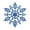 Blue, variant on LAVA 12 Pcs Glitter Snowflake Christmas Ornaments Christmas Tree Hanging Decorations Red