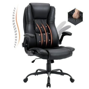 High Back Office Chair, Leather Executive Office Chair, Ergonomic Home Office Desk Chair Comfortable Computer Desk Chairs with Wheels