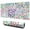 Pioneer Flower Floral-3, variant on Long Mouse Pads for Desk,Pioneer Flower Floral Print Pattern Desk Mats on Top Of Desks, Desk Mouse Pad Extra Large with 3mm Non-Slip Base and Stitched Edge for Gaming,Office,Work,Home 31.5"x11.8"