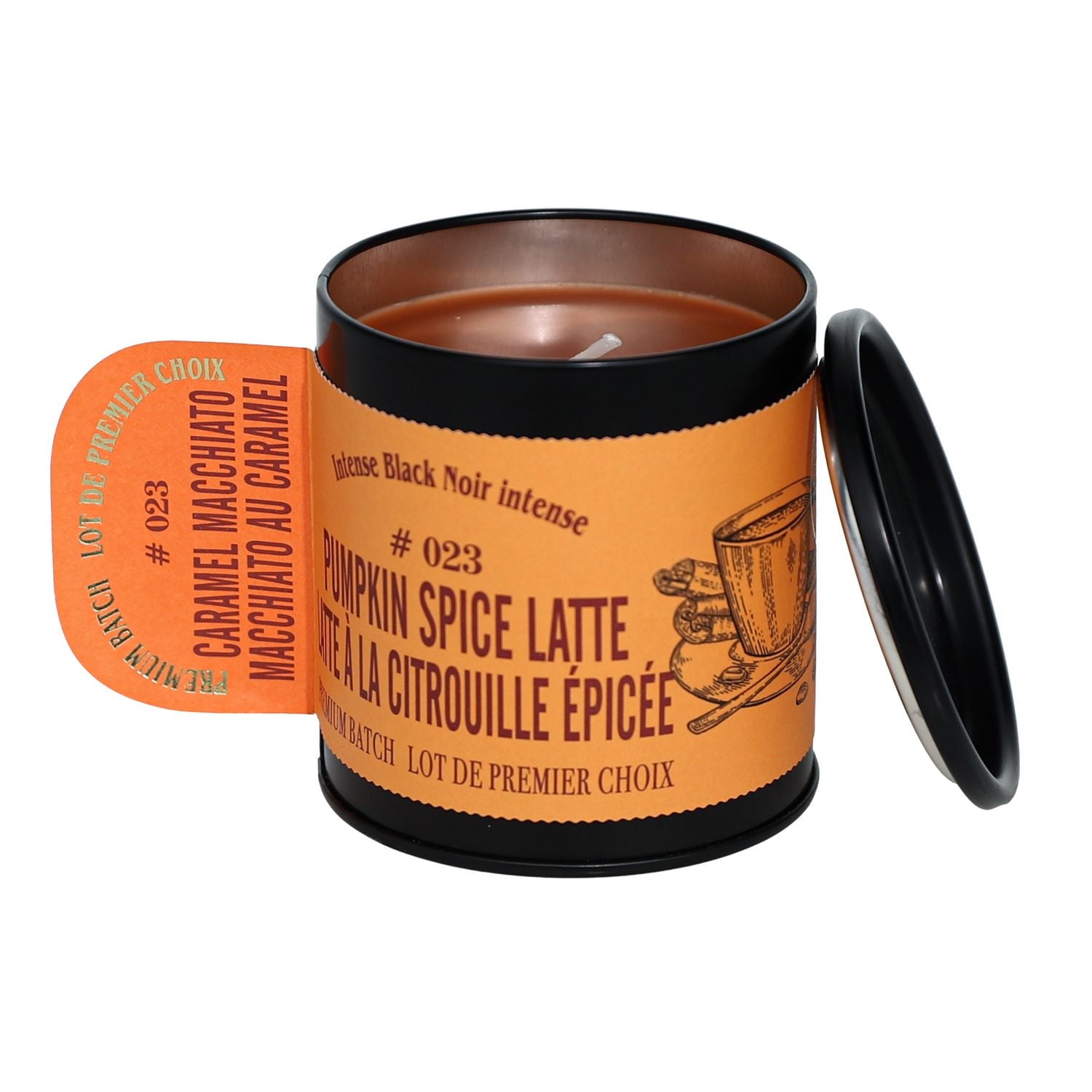 Aroma Light 8oz Pumpkin Spice Latte Soy Wax Blended Scented Candle,1 cotton wick