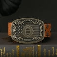 thumbnail image 2 of Western Belt Buckle Men Initial Letter ABCDJRM to Z Rodeo Cowboy Belt Buckles（Without belt）, 2 of 4