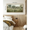thumbnail image 5 of Drsoum Large 20x40in Natural Framed Country Meadow Field Vintage Wall Art Prints Classic Retro Farmhouse Landscape Rustic Decorations for Living Room Bedroom, 5 of 7