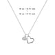thumbnail image 3 of Heart To Heart Collar Mujeres Doble Corazón Luz Clavícula Cadena Nueva Novias Regalo, 3 of 4