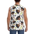 thumbnail image 4 of Fotbe Men's Rottweiler Print Men's Sleeveless Muscle Tank Tops Casual T-Shirts for Gym Workout Beach-Medium, 4 of 8
