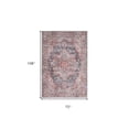 thumbnail image 2 of 6' X 9' Multicolor Medallion Distressed Washable Area Rug, 2 of 5