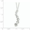 thumbnail image 2 of 925 Sterling Silver Cubic Zirconia Journey Necklace, 2 of 5
