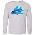 thumbnail image 3 of Inktastic Jet Airplane Childs Plane Long Sleeve Youth T-Shirt, 3 of 5