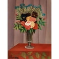 thumbnail image 2 of Rousseau, Henri 15x18 Gold Ornate Wood Framed with Double Matting Museum Art Print Titled - Bouquet of Flowers 1910, 2 of 4