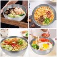 thumbnail image 2 of 2 ensaladeras de acero inoxidable, cuencos coreanos para ramen, cuencos metálicos multiusos, cuenco grande de acero inoxidable para ensalada, cuenco aislante para servir de 20 cm, 2 of 6